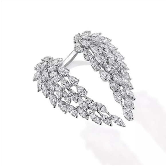 NEW 925 Silver Angel Wings Opening Adjustable Beautiful Ring - Picture 4 of 4